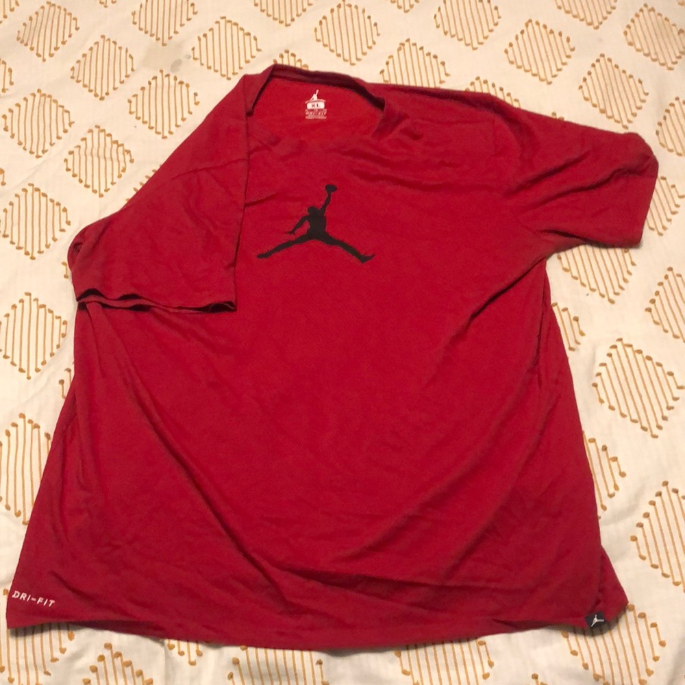 Red Jordan shirt